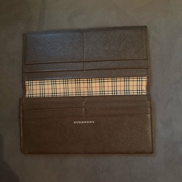 Burberry Bifold Long Wallet Nova Check Dark Brown good condition - Picture 8 of 16